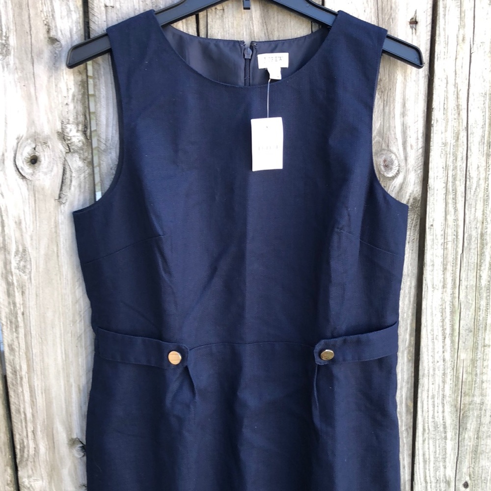 J. Crew Factory Sheath Dress with Waist Tabs - Picture 8 of 16